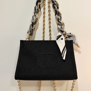 Dior🖤cosmetic pouch DIY crossbody/tote bag